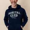 Hoodie unisexe Bobital Club bleu marine - Numéroté