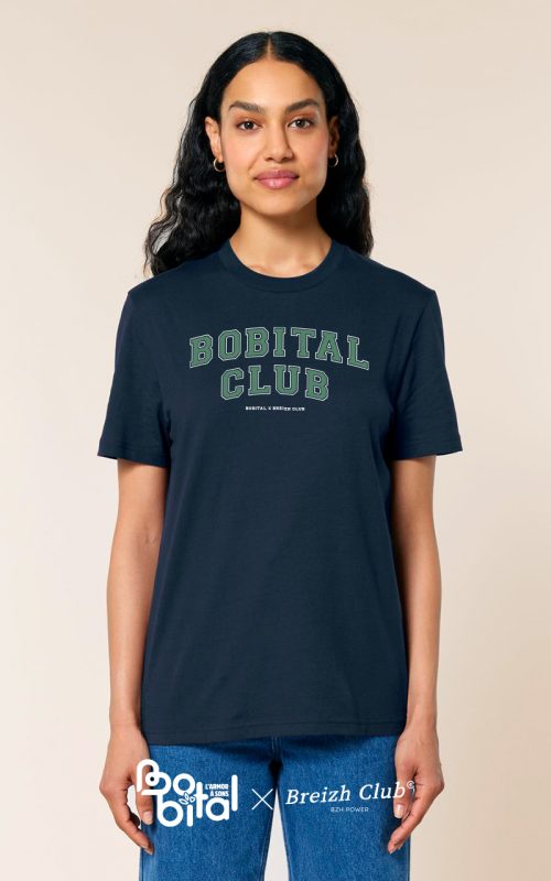 T-shirt unisexe bleu marine Bobital Club