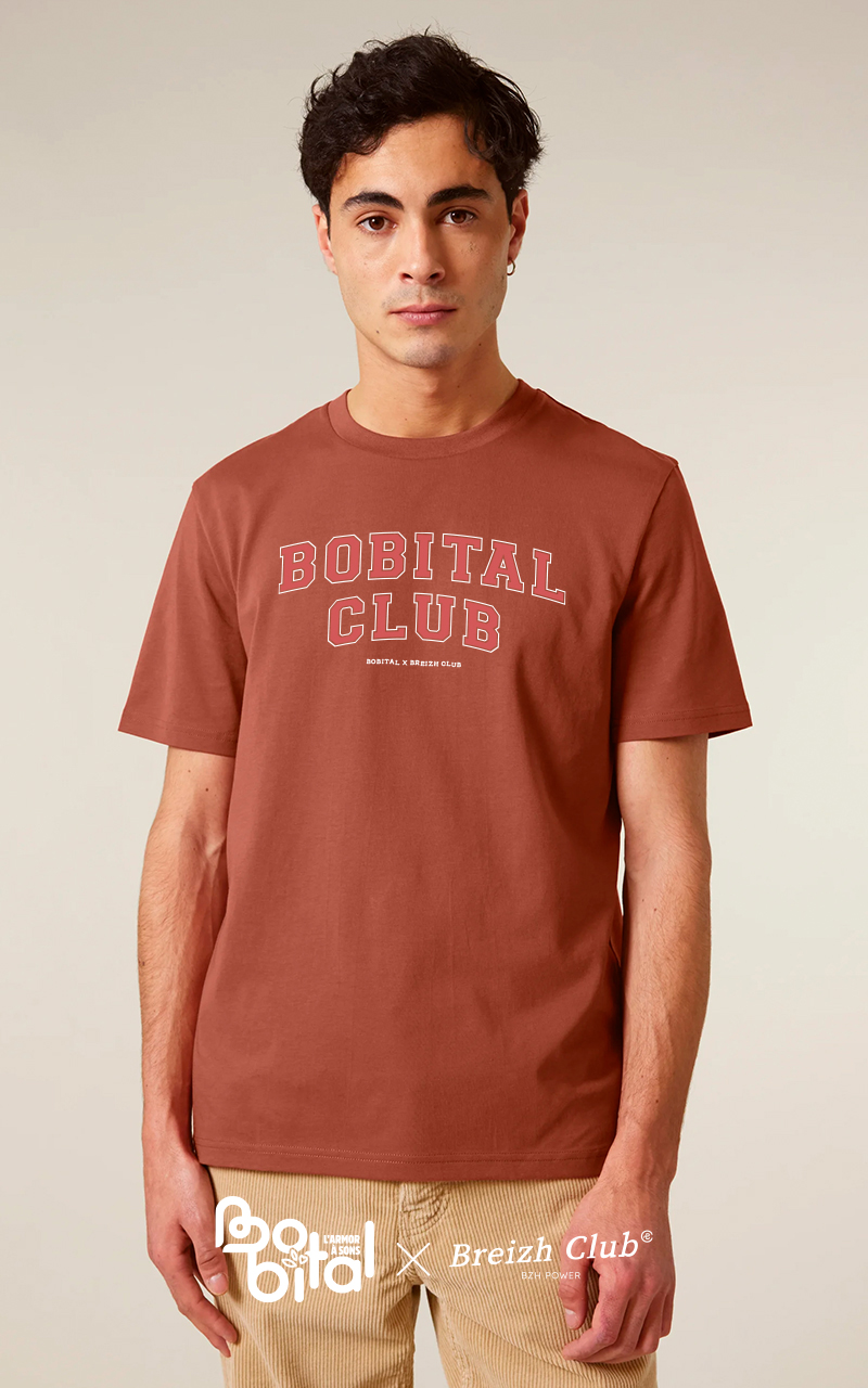 T-shirt unisexe terracotta Bobital Club